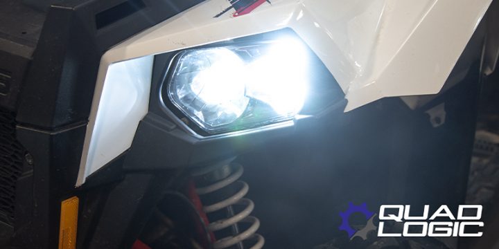 ACE Sportsman Ranger LED BLACK Headlight Kit (Pair) Polaris Scrambler RZR