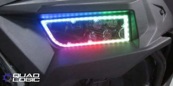Polaris RZR General RGB Full Color Function LED Ring HeadLights Rainbow