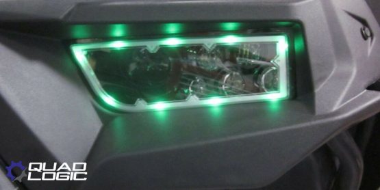 Polaris RZR General RGB Full Color Function LED Ring HeadLights Green