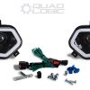 Polaris Scrambler 850 1000 RZR 800 900 BLACK LED w/ HALO Headlights & Harness