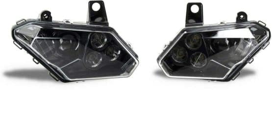 500-1230 Can-Am Maverick X3 (2017-21) Black LED Headlights (PAIR) 710004658 710004659