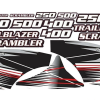 Polaris Scrambler Trail Blazer 250 400 500 (1995-2006) Body Decals Graphics Kit 100-1004